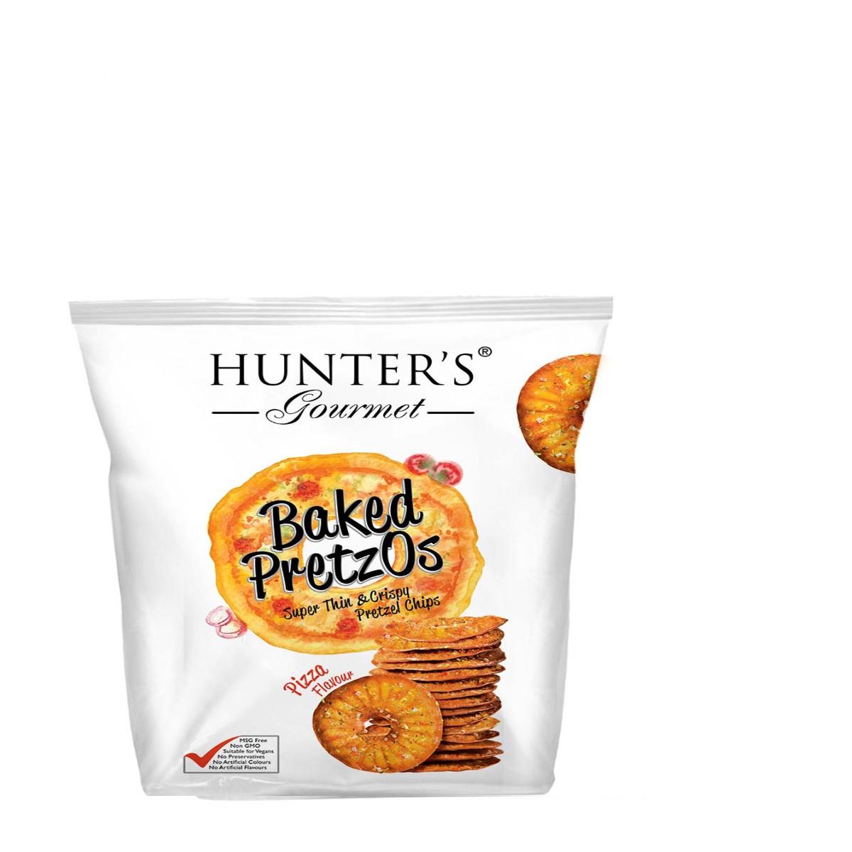 Buy Hunter's Gourmet Baked Pretzos UAE Pizza - 70g - SNKPPAEHG70GL1 ...